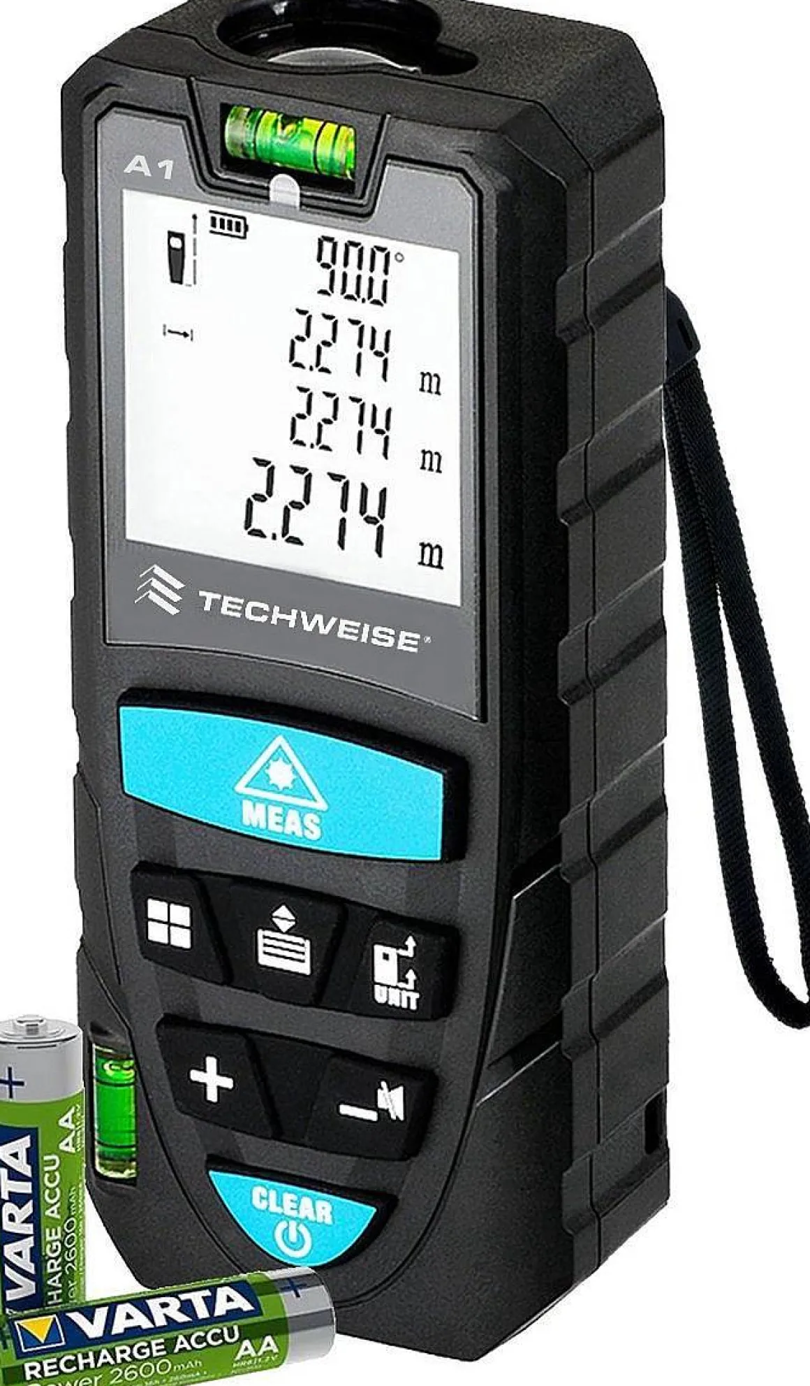 Techweise Laser Afstandsmeter 70M - Met Alle Meetopties