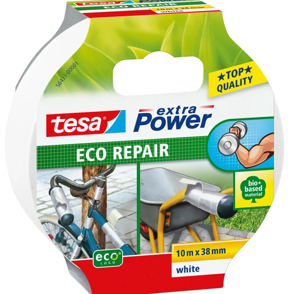 Tesa Extra Power Eco Repair Ducttape Wit 38Mmx10M
