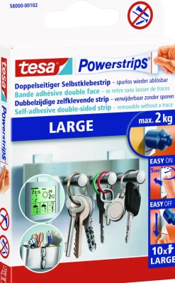 Tesa 'Powerstrips Large' Wit