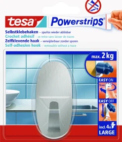 Tesa Powerstrips Waterproof Duohaak Rvs