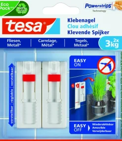 Tesa Verstelbare Klevende Spijker Voor Metaal En Tegels - 2 X 3 Kg