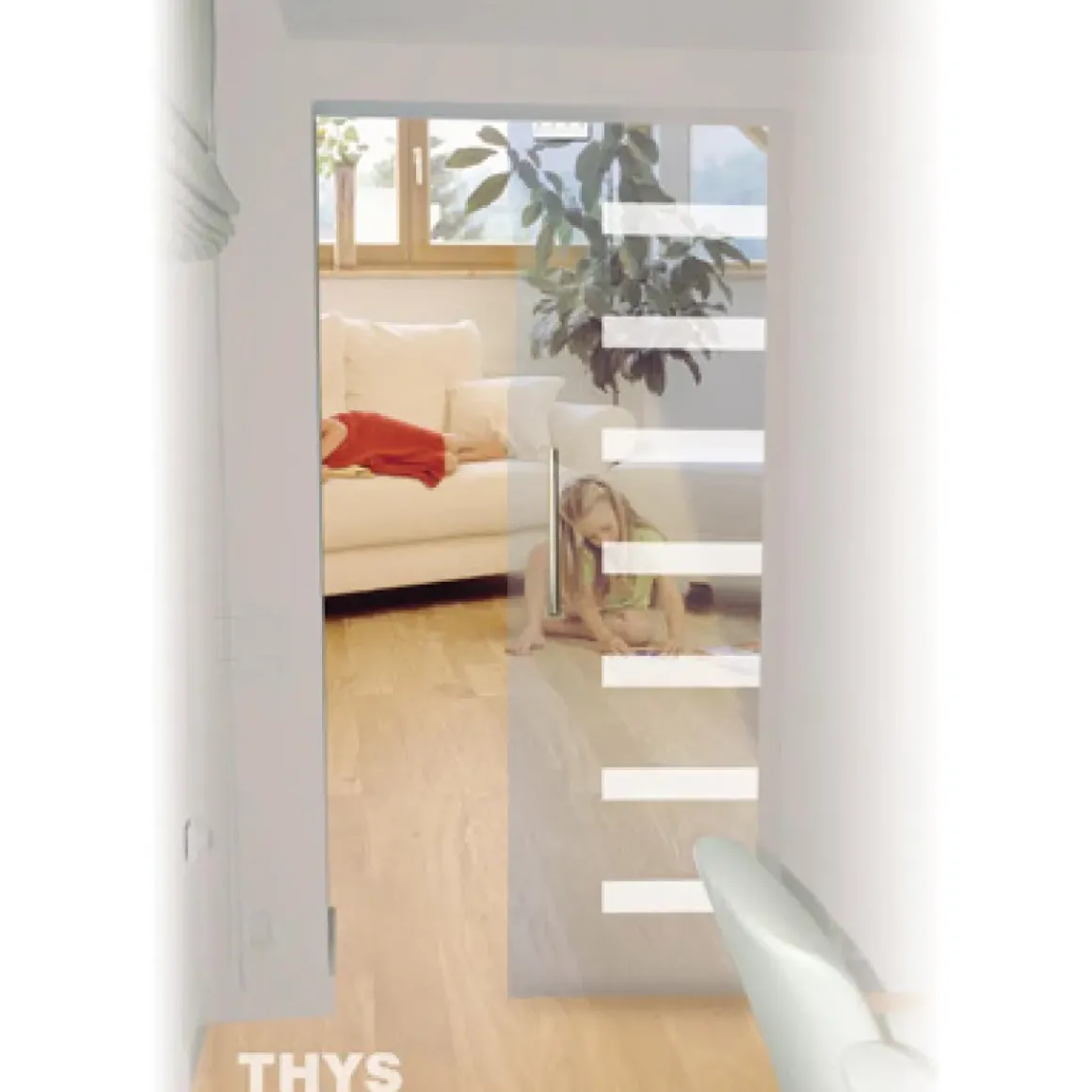 Thys Veiligheidsglas Schuifdeur 'Thytan Sliding' 1708 215X93Cm