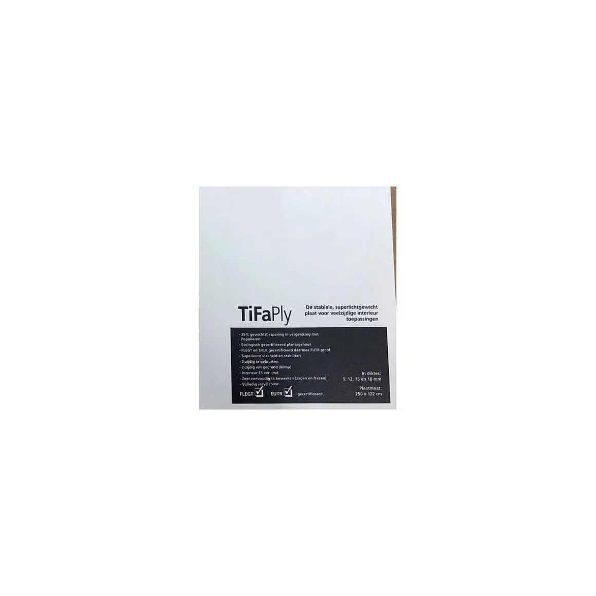 Tifaply Multiplex Gegrond 250X122Cm 9Mm