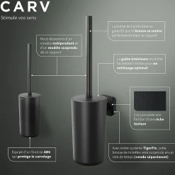 Tiger Carv Toiletborstel Met Houder Vrijstaand Zwart