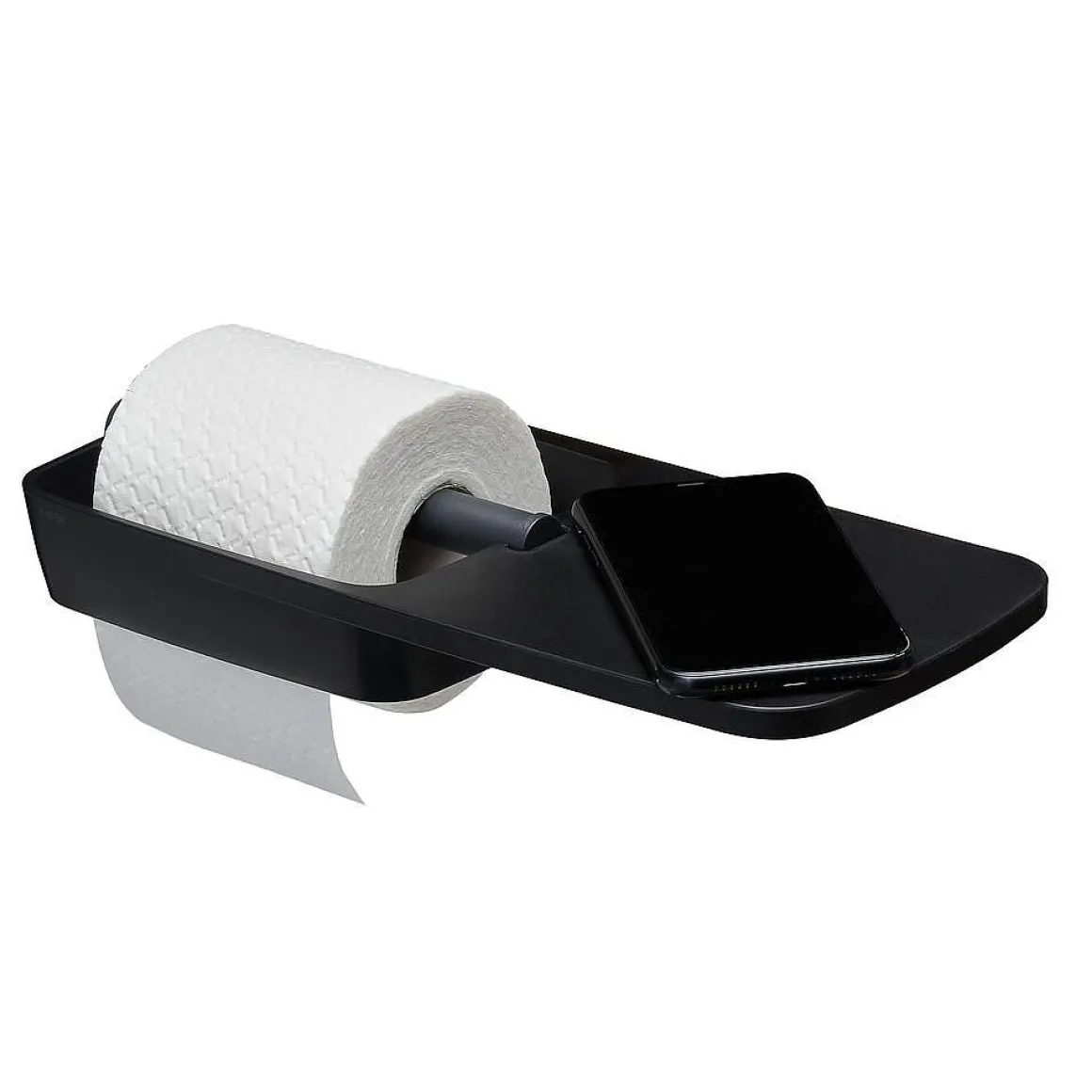 Tiger Tess Toiletrolhouder Met Planchet Zwart/Antraciet