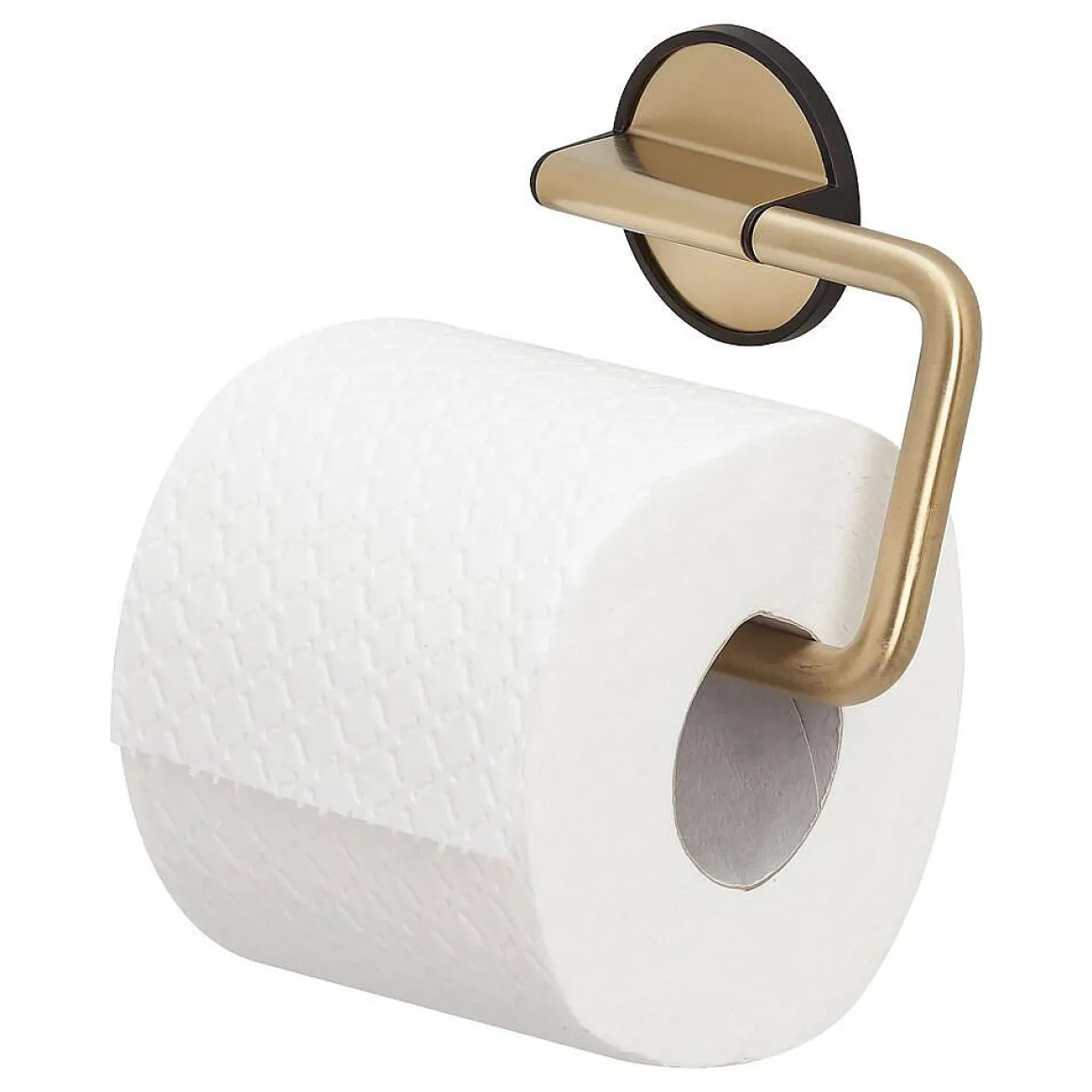Tiger Toiletrolhouder Tune Zonder Klep Messing Geborsteld / Zwart