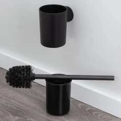 Tiger Tune Toiletborstel Met Houder Zwart Metaal Geborsteld / Zwart