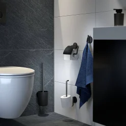 Tiger Tune Toiletborstel Met Houder Zwart Metaal Geborsteld / Zwart