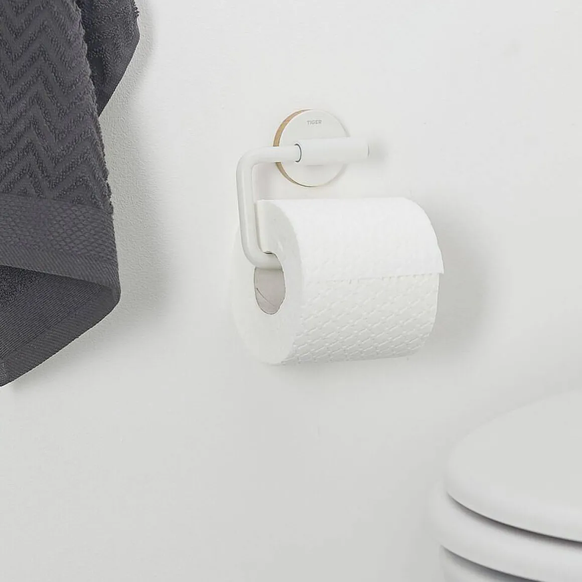 Tiger Urban Toiletrolhouder Zonder Klep Wit