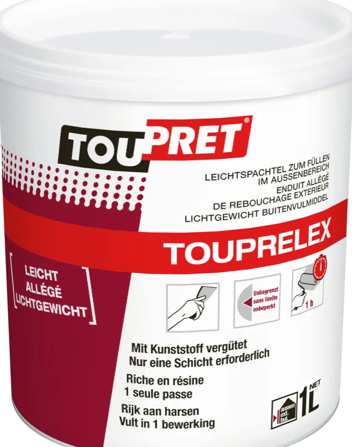 Toupret Lichtgewicht Buitenvulmiddel Touprelex 1Kg