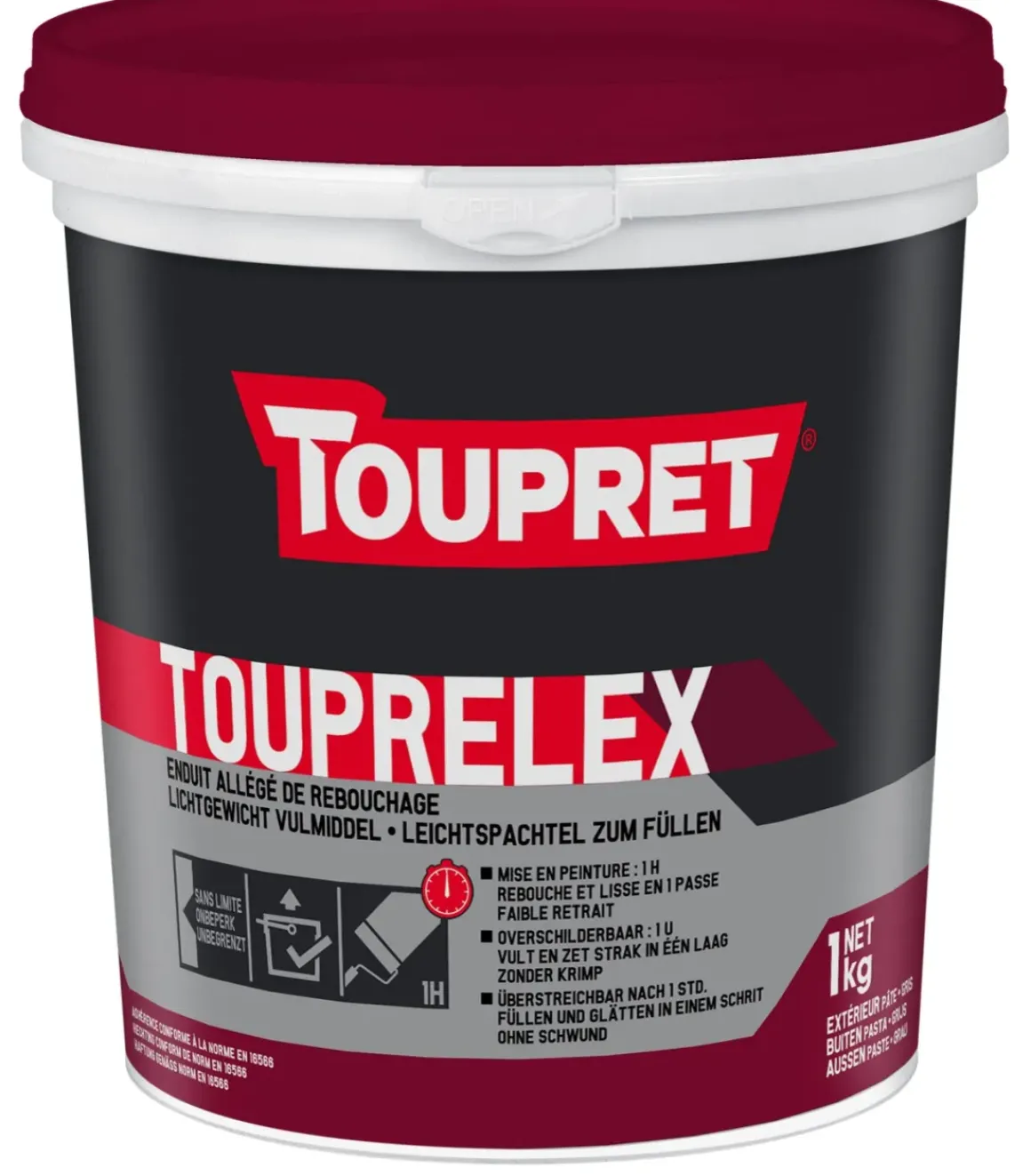 Toupret Lichtgewicht Buitenvulmiddel Touprelex 1Kg