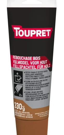 Toupret Vulmiddel Houtreparatie 330Gr
