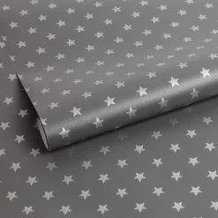 Transform Zelfklevende Decoratiefolie Stars Grijs 45X200Cm