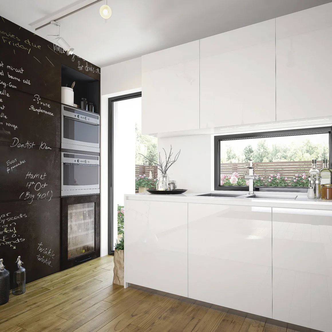 Transform Zelfklevende Decoratiefolie Chalkboard Zwart 45X200Cm