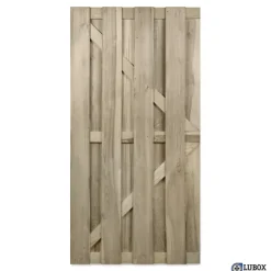Tuindeur Cardiff Recht Grenen 4,3X90X180Cm