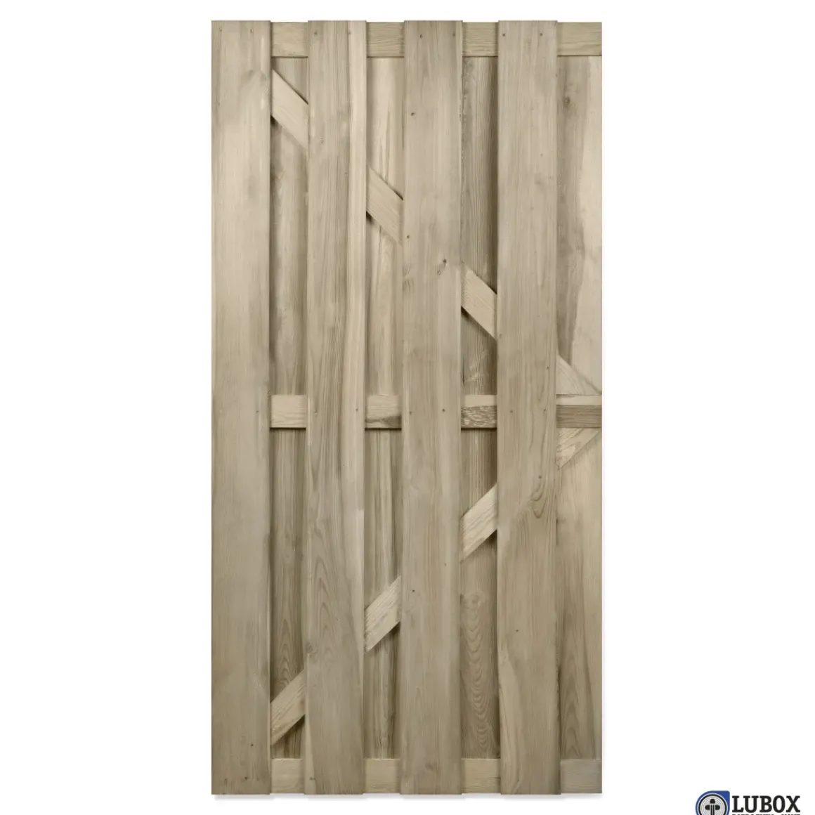 Tuindeur Cardiff Recht Grenen 4,3X90X180Cm