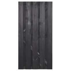 Tuinpoort Zwart Dennenhout 90X180Cm
