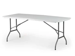Tuintafel Party Inklapbaar 6 Personen Wit 180X75Cm