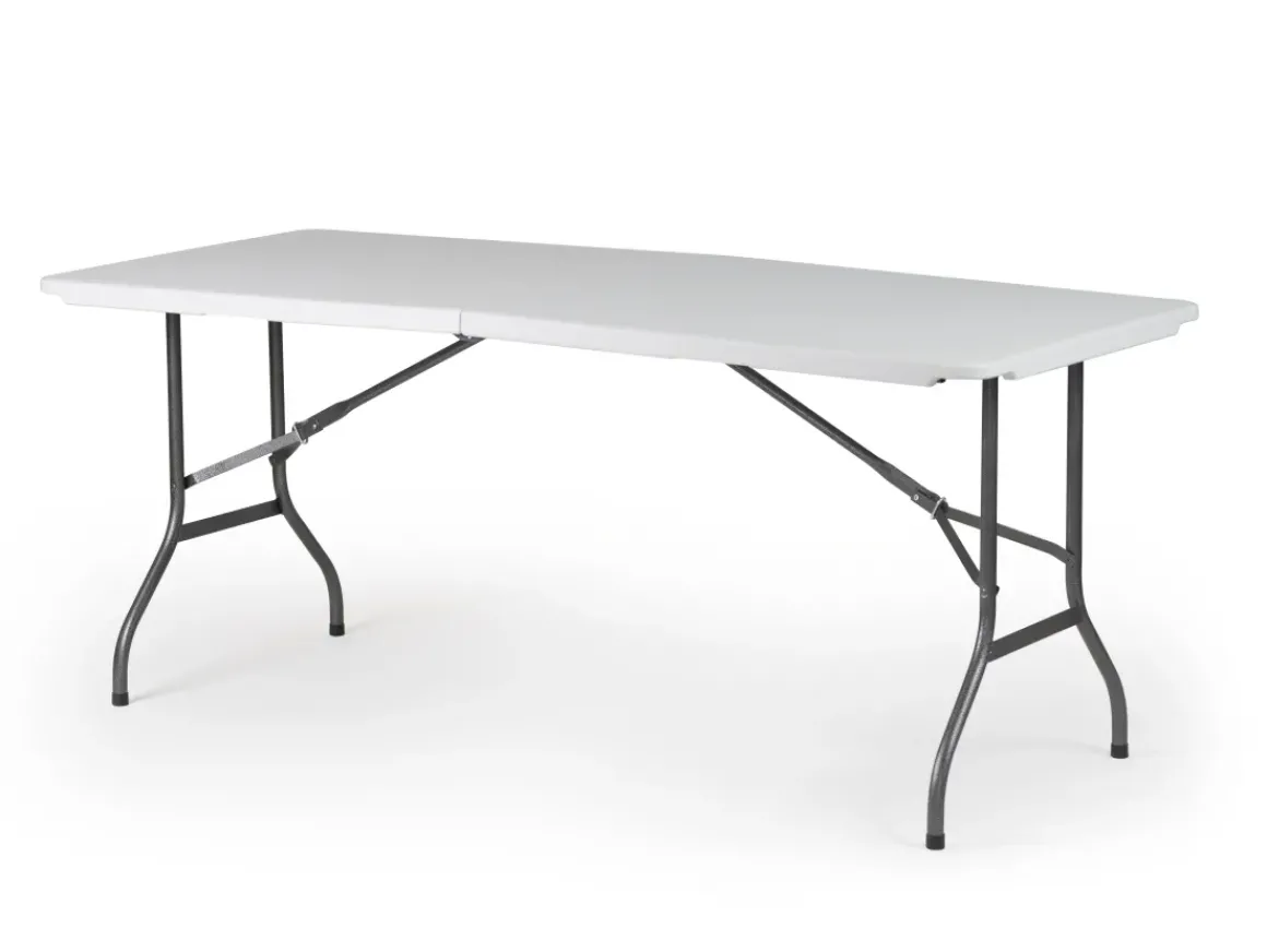 Tuintafel Party Inklapbaar 6 Personen Wit 180X75Cm