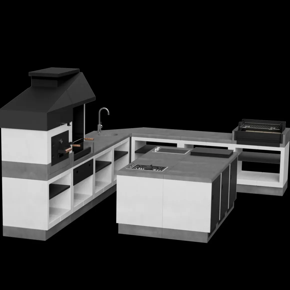 Tuozi Stenen Barbecue Otte Griller 2018 84X63X115Cm