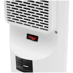Uniprodo Elektrische Ventilatorkachel - 1200/2000 W - Draaibaar - Wit Uni_Heater_11