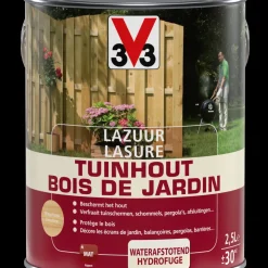 V33 Houtbeits Tuinhout Transparant Mat 2,5L