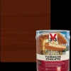 V33 Houtbeits Tuinhuis High Protection Donkere Eik Zijdeglans 2,5L