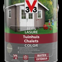 V33 Houtbeits Tuinhuis Moonstone Zijdeglans 2,5L