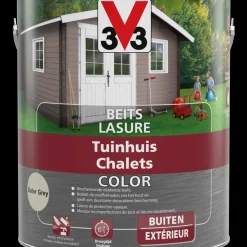 V33 Houtbeits Tuinhuis Salar Grey Zijdeglans 2,5L