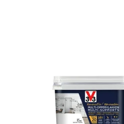 V33 Muurverf Renovatie Meerdere Ondergronden Wit Satijn 500Ml