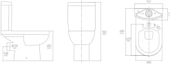 Van Marcke Duoblok Toilet Cobro I Pk Aansluiting I Soft-Close Toiletzitting Wit
