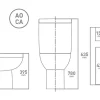 Van Marcke Duoblok Toilet Cobro I Ao Aansluiting I Soft-Close Toiletzitting Wit
