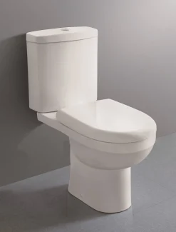 Van Marcke Duoblok Toilet Cobro I Ao Aansluiting I Soft-Close Toiletzitting Wit