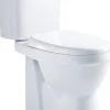Van Marcke Duoblok Toilet X-Joy I Pk Aansluiting I Verhoogd I Quick Release & Soft-Close Toiletzitting I Randloos Toiletpot Wit