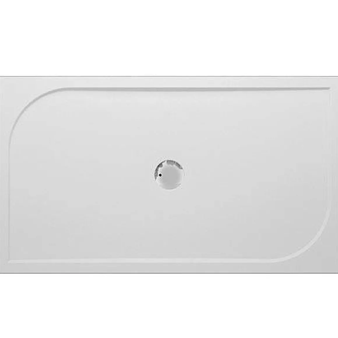 Van Marcke Go Douchebak Argon Rechthoek Polybeton Wit 140X80X3Cm