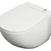 Van Marcke Go Wandcloset Met Vermaler +Dubbele Spoeling 2/4L +Toiletzitting Wit