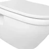 Van Marcke Hangtoilet Flora Wit | Soft-Close & Quick Release Toiletzitting | Randloos Toiletpot
