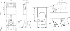 Van Marcke Inbouwreservoir Set | Geberit Spoeltechniek I Soft-Close Toiletzitting | Randloos Toiletpot
