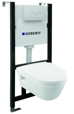 Van Marcke Inbouwreservoir Set | Geberit Spoeltechniek I Soft-Close Toiletzitting | Randloos Toiletpot