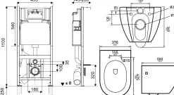 Van Marcke Inbouwreservoir Set Design | Geberit Spoeltechniek | Soft-Close Toiletzitting | Randloos Toiletpot