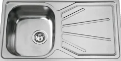 Van Marcke Inbouwspoelbak Go Legato 1 Bak Rvs 86X50Cm