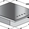 Verbeken Gaskookplaat Glas Zwart 60Cm