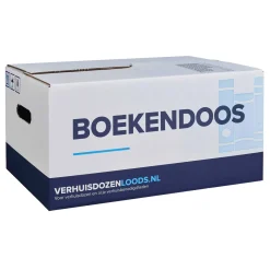 Verhuisservice+ Boekendozen - Zelfsluitend – Extra Sterk - 37L - 10 Stuks