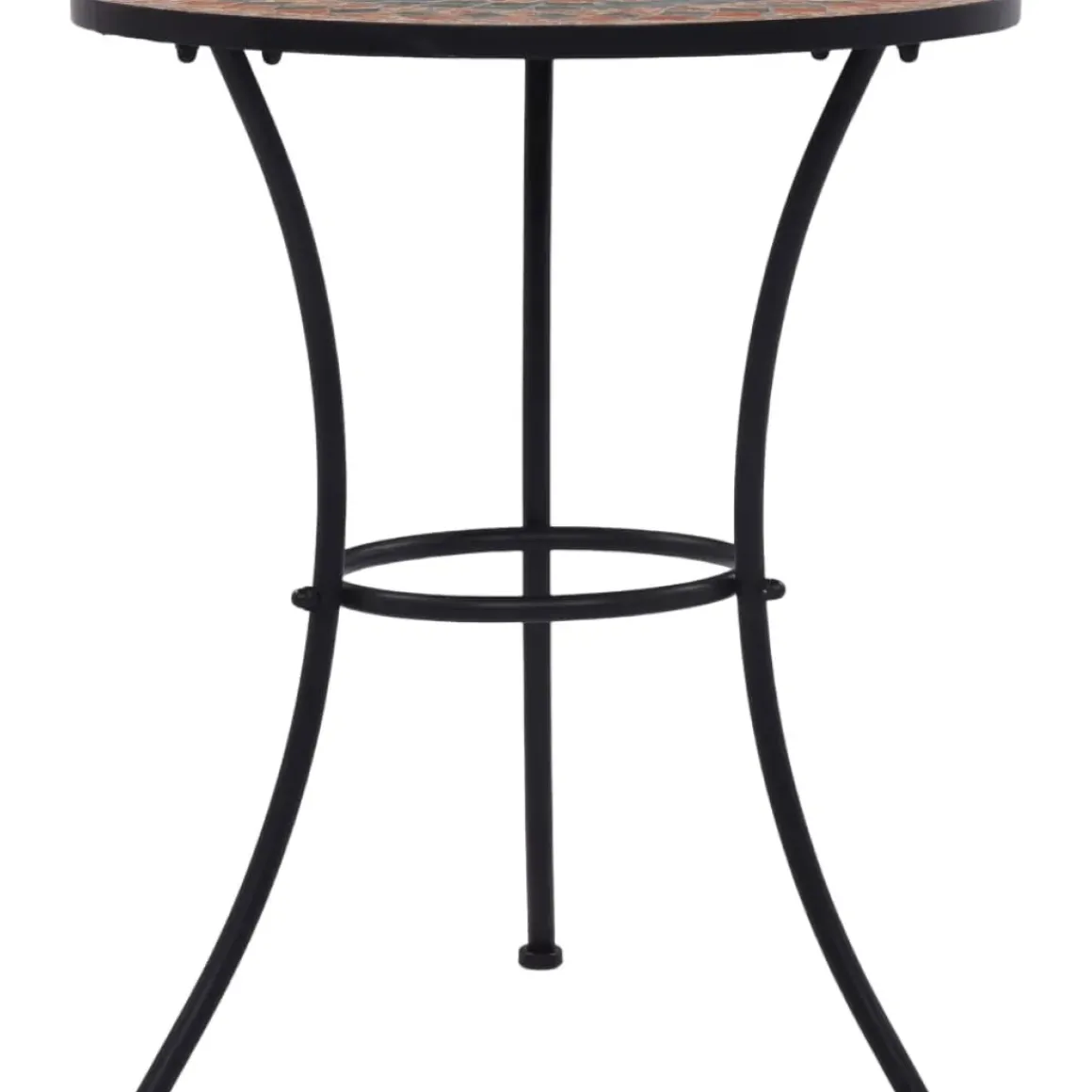 Vidaxl Bistrotafel Mozaiek 60 Cm Keramiek Oranje En Grijs