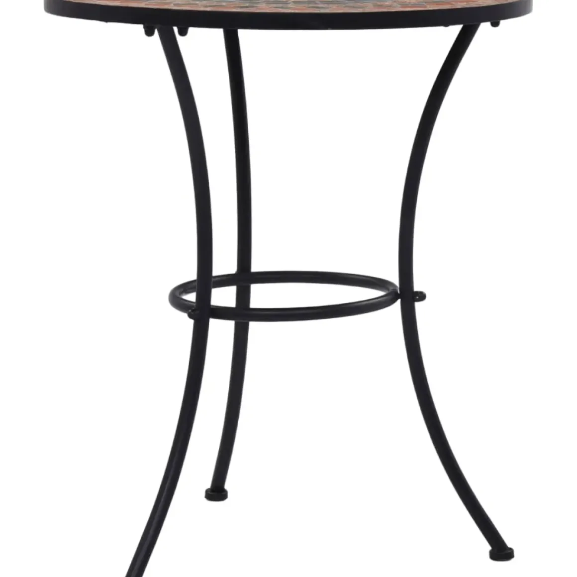 Vidaxl Bistrotafel Mozaiek 60 Cm Keramiek Oranje En Grijs