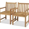 Vidaxl Tuinstoelen 2 St Massief Teakhout