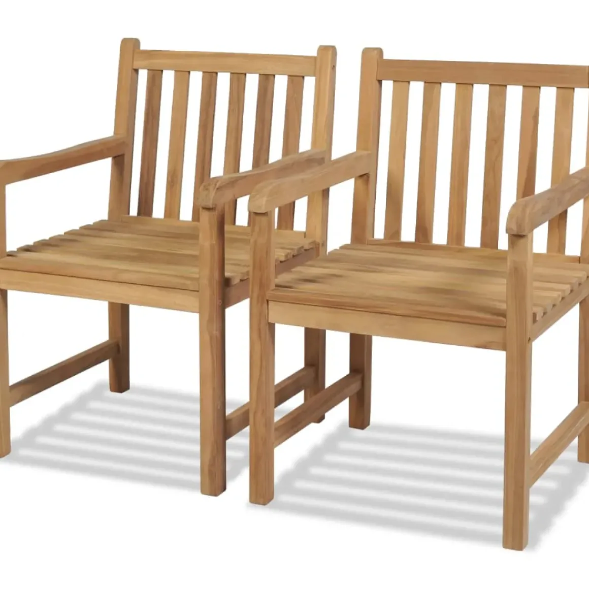 Vidaxl Tuinstoelen 2 St Massief Teakhout