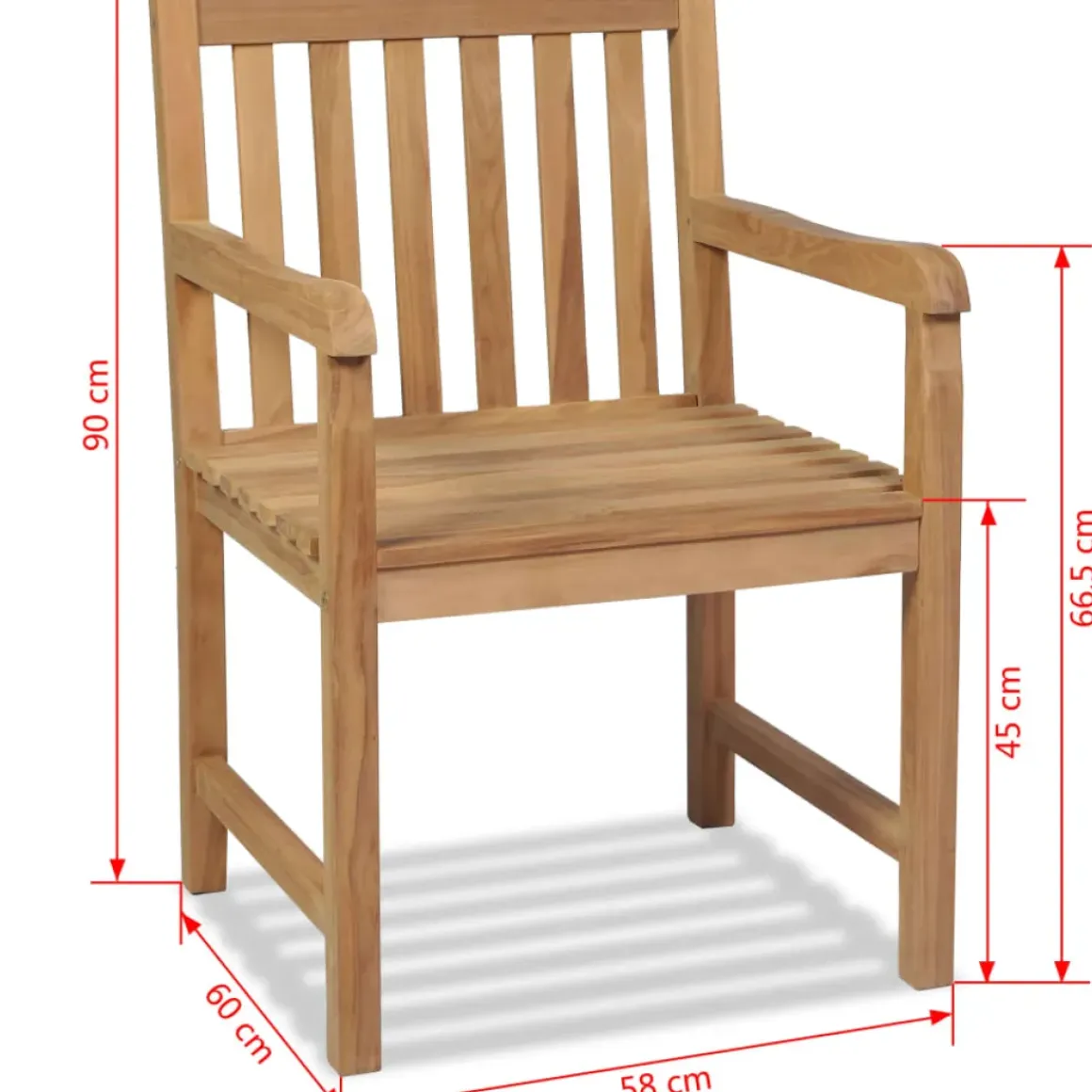 Vidaxl Tuinstoelen 2 St Massief Teakhout