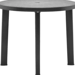 Vidaxl Tuintafel 89 Cm Kunststof Antraciet