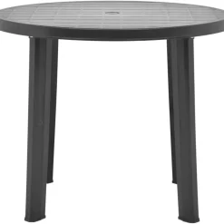 Vidaxl Tuintafel 89 Cm Kunststof Antraciet